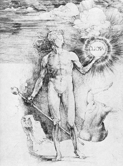 Albrecht Durer Apollo with the Solar Disc oil painting image